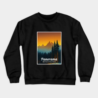 Panorama British Columbia Canada ski Crewneck Sweatshirt